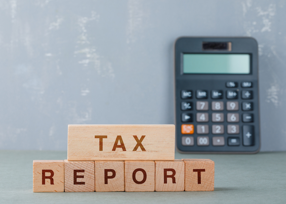 tax report concept freelance independant